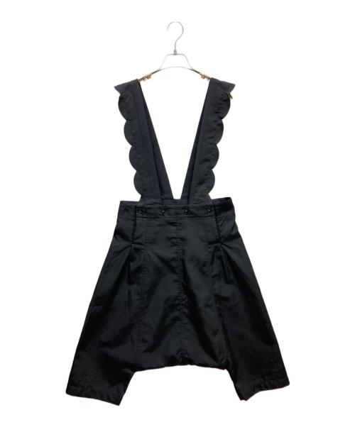 COMME des GARCONS COMME des GARCONS（コムデギャルソン コムデギャルソン）COMME des GARCONS COMME des GARCONS (コムデギャルソン コムデギャルソン) フリルサロペットパンツ ブラック サイズ:Sの古着・服飾アイテム