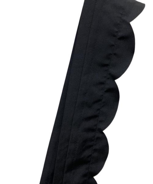 COMME des GARCONS COMME des GARCONS（コムデギャルソン コムデギャルソン）COMME des GARCONS COMME des GARCONS (コムデギャルソン コムデギャルソン) フリルサロペットパンツ ブラック サイズ:Sの古着・服飾アイテム