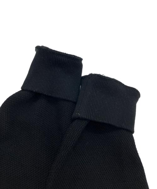 FRED PERRY（フレッドペリー）FRED PERRY (フレッドペリー) ティップピケ テクスチャーワッフル コットン ニットカーディガン ブラック サイズ:Sの古着・服飾アイテム