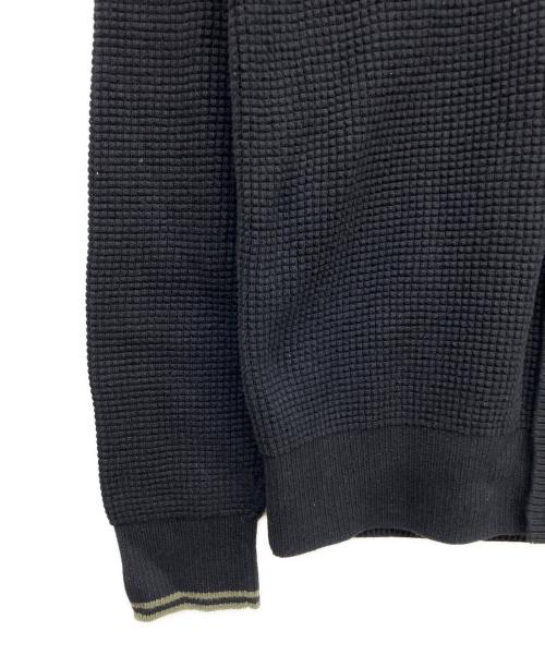 FRED PERRY（フレッドペリー）FRED PERRY (フレッドペリー) ワッフル ステッチ カーディガン ブラック サイズ:Sの古着・服飾アイテム