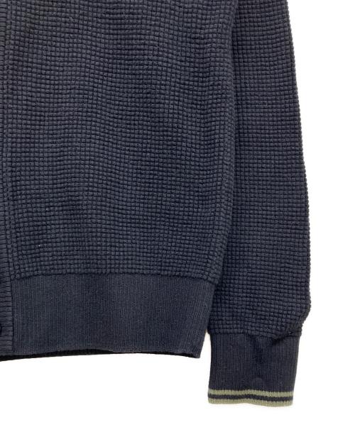 FRED PERRY（フレッドペリー）FRED PERRY (フレッドペリー) ワッフル ステッチ カーディガン ブラック サイズ:Sの古着・服飾アイテム