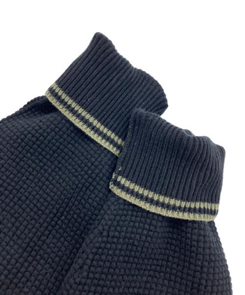 FRED PERRY（フレッドペリー）FRED PERRY (フレッドペリー) ワッフル ステッチ カーディガン ブラック サイズ:Sの古着・服飾アイテム