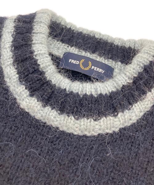FRED PERRY（フレッドペリー）FRED PERRY (フレッドペリー) Alpaca Blend Crew Neck Jumper ネイビー サイズ:SIZE Sの古着・服飾アイテム