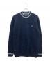 FRED PERRY（フレッドペリー）の古着「Alpaca Blend Crew Neck Jumper」｜ネイビー