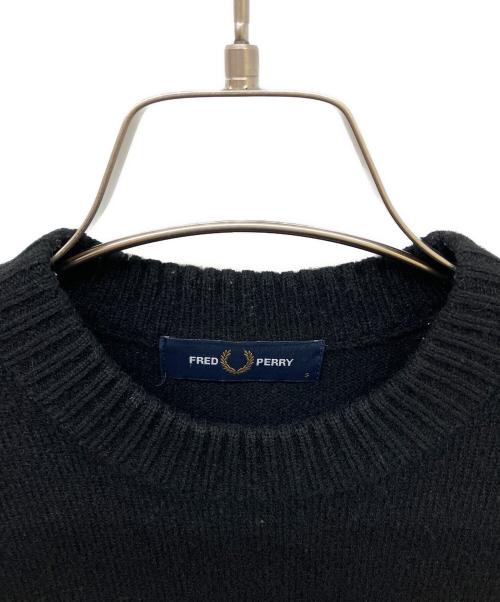 FRED PERRY（フレッドペリー）FRED PERRY (フレッドペリー) ウールニット ブラック サイズ:Sの古着・服飾アイテム