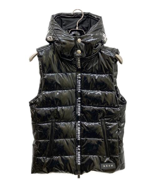 RTEG（レトロエンジン）RTEG (レトロエンジン) 中綿ベスト ブラック サイズ:Mの古着・服飾アイテム