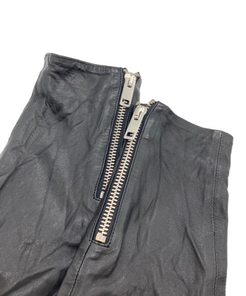 DIESEL（ディーゼル）DIESEL (ディーゼル) レザー切替パーカー ブラック サイズ:Mの古着・服飾アイテム