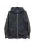 DIESEL（ディーゼル）の古着「レザー切替パーカー」｜ブラック