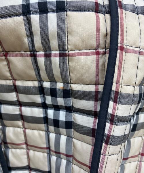 BURBERRY LONDON（バーバリーロンドン）BURBERRY LONDON (バーバリーロンドン) ラビットファーキルティングジャケット ブラック サイズ:40の古着・服飾アイテム