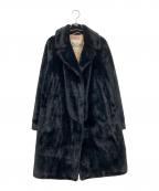 HERNOヘルノ）の古着「SOFT FAUX FUR COAT」｜ブラック