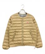 DANTONダントン）の古着「Crew Neck Inner Down Jacket」｜ベージュ