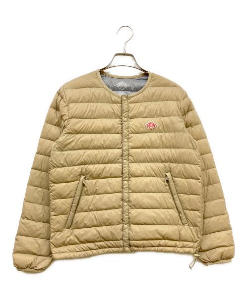 DANTON（ダントン）DANTON (ダントン) Crew Neck Inner Down Jacket ベージュ サイズ:SIZE 36の古着・服飾アイテム