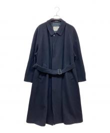 Aquascutum（アクアスキュータム）の古着「ロングコート」｜ネイビー