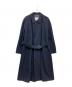 Aquascutum（アクアスキュータム）の古着「ロングコート」｜ネイビー