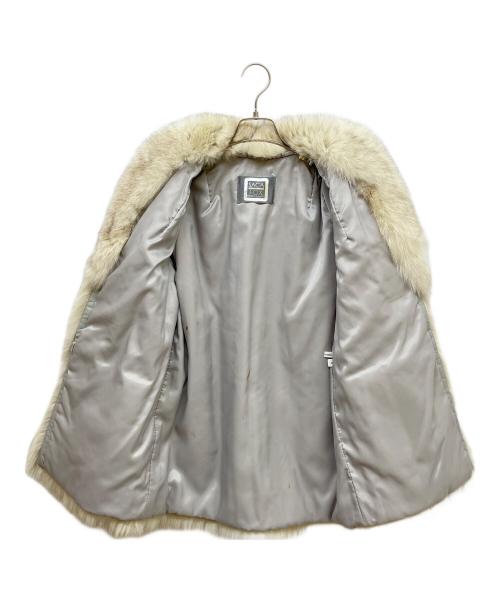 SAGA FOX（サガフォックス）SAGA FOX (サガフォックス) リアルファーショートコート ホワイト サイズ:9の古着・服飾アイテム