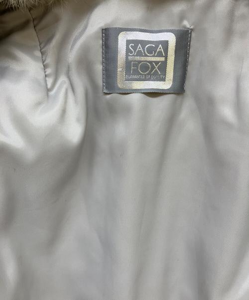 SAGA FOX（サガフォックス）SAGA FOX (サガフォックス) リアルファーショートコート ホワイト サイズ:9の古着・服飾アイテム
