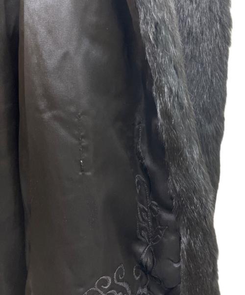 nobrand（ノーブランド）nobrand (ノーブランド) リアルファーショートコート ブラック サイズ:46の古着・服飾アイテム