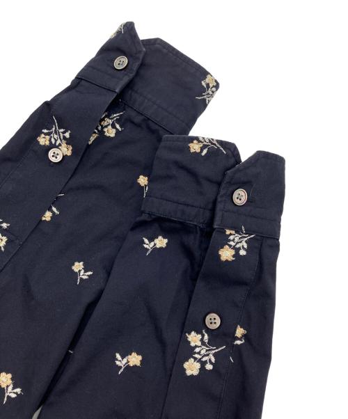 ticca（ティッカ）ticca (ティッカ) 別注フラワー エンブロイダリー シャツ ネイビー サイズ:Fの古着・服飾アイテム