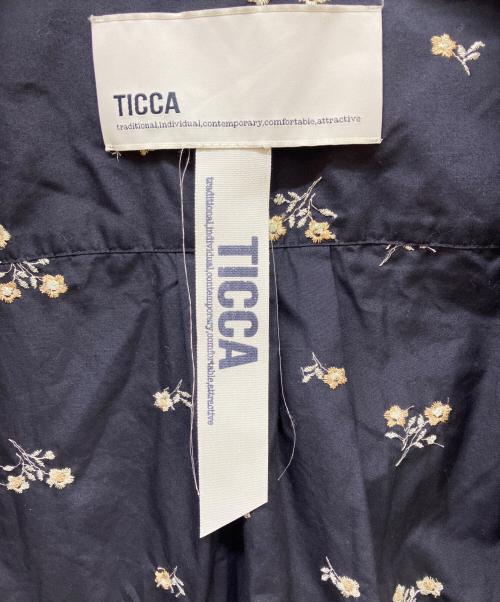 ticca（ティッカ）ticca (ティッカ) 別注フラワー エンブロイダリー シャツ ネイビー サイズ:Fの古着・服飾アイテム