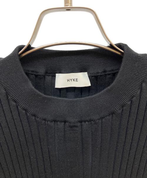 HYKE（ハイク）HYKE (ハイク) WIDE RIBBED CROPPED VESTニットベスト ブラック サイズ:-の古着・服飾アイテム
