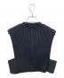 HYKE (ハイク) WIDE RIBBED CROPPED VESTニットベスト ブラック サイズ:-：8000円