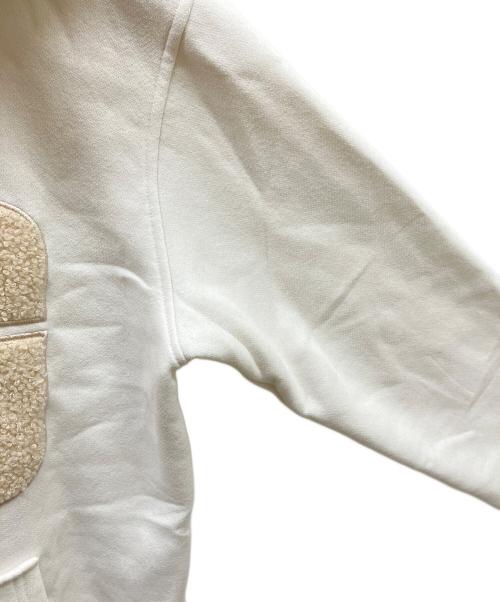 UGG（アグ）UGG (アグ) Rey UGGfluff Logo Hoodie ホワイト サイズ:Sの古着・服飾アイテム