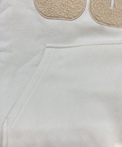UGG（アグ）UGG (アグ) Rey UGGfluff Logo Hoodie ホワイト サイズ:Sの古着・服飾アイテム