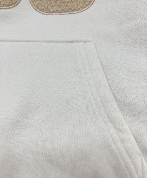 UGG（アグ）UGG (アグ) Rey UGGfluff Logo Hoodie ホワイト サイズ:Sの古着・服飾アイテム