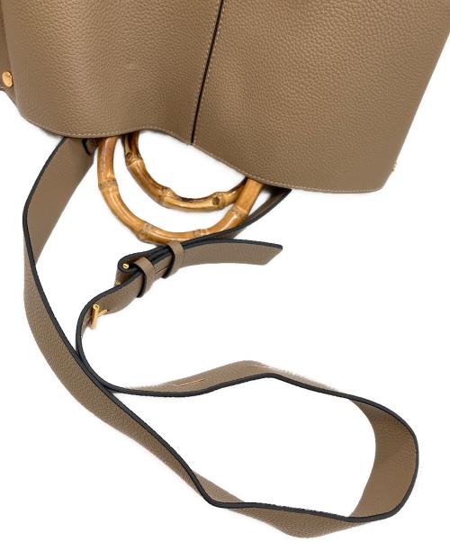 EPOR（エポール）EPOR (エポール) BAMBOO BAG ブラウンの古着・服飾アイテム
