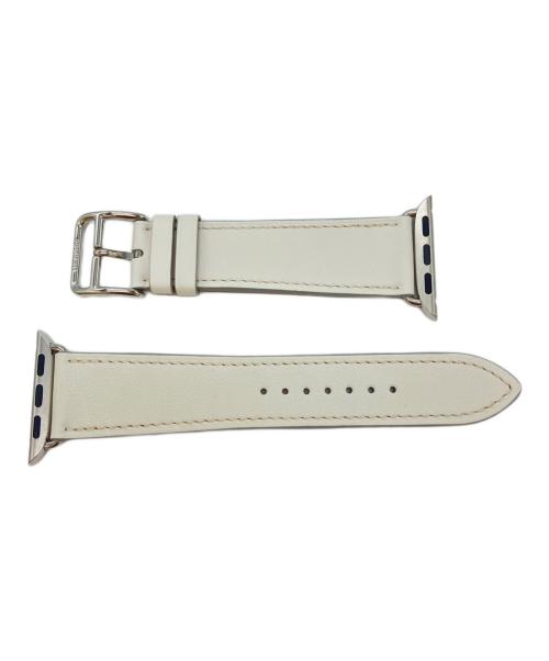 HERMES（エルメス）HERMES (エルメス) Apple Watch レザーバンド ホワイト サイズ:41mmの古着・服飾アイテム