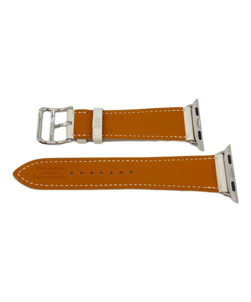 HERMES（エルメス）HERMES (エルメス) Apple Watch レザーバンド ホワイト サイズ:41mmの古着・服飾アイテム