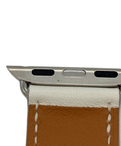 HERMES（エルメス）HERMES (エルメス) Apple Watch レザーバンド ホワイト サイズ:41mmの古着・服飾アイテム