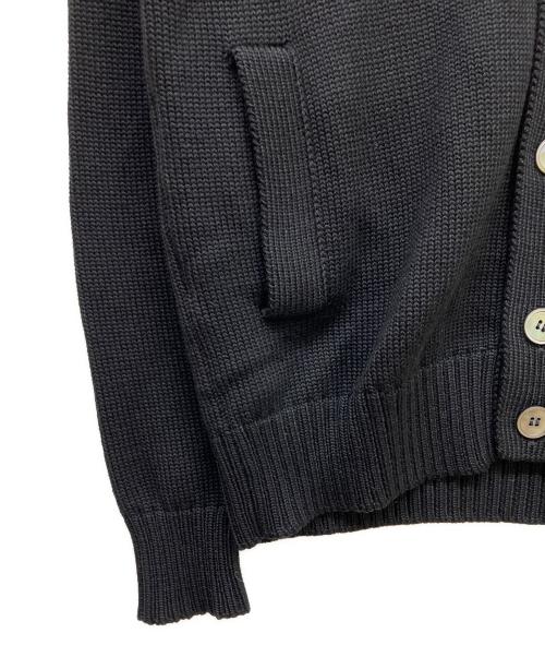 Zanone（ザノーネ）Zanone (ザノーネ) スタンドカラーニットカーディガン ブラック サイズ:48の古着・服飾アイテム