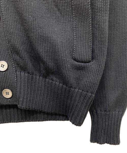 Zanone（ザノーネ）Zanone (ザノーネ) スタンドカラーニットカーディガン ブラック サイズ:48の古着・服飾アイテム