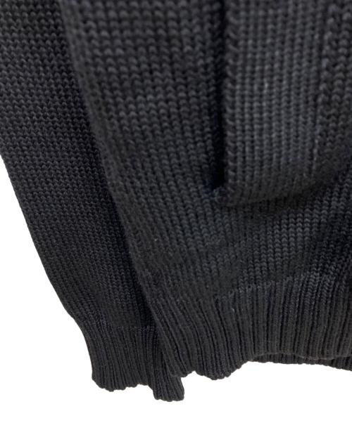 Zanone（ザノーネ）Zanone (ザノーネ) スタンドカラーニットカーディガン ブラック サイズ:48の古着・服飾アイテム