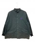 Needlesニードルズ）の古着「S.C. Army Shirt - Back Sateen」｜ブラック