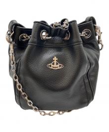 Vivienne Westwood（ヴィヴィアンウエストウッド）の古着「CHRISSYスモールバケットバッグ」｜ブラック