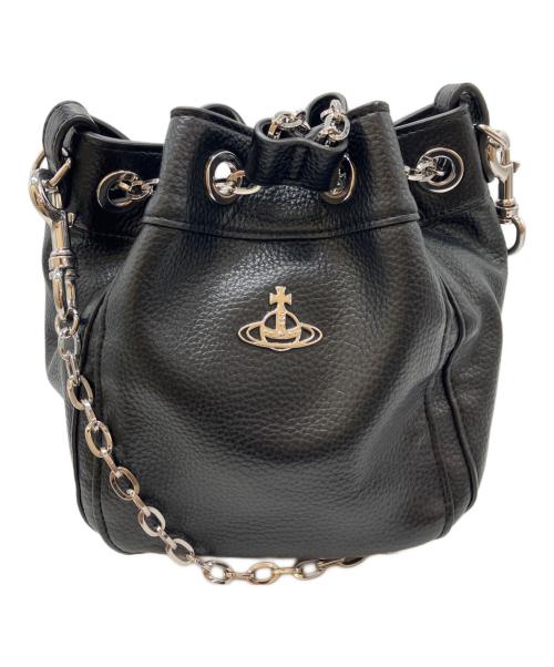Vivienne Westwood（ヴィヴィアンウエストウッド）Vivienne Westwood (ヴィヴィアンウエストウッド) CHRISSYスモールバケットバッグ ブラックの古着・服飾アイテム