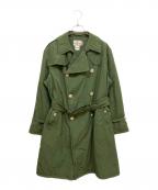 KAPTAIN SUNSHINEキャプテンサンシャイン）の古着「Padded Trench Coat」｜グリーン