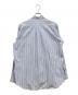 COMME des GARCONS SHIRT (コムデギャルソンシャツ) 異素材ドッキングストライプシャツ ブラック×ブルー サイズ:SIZE M：19000円
