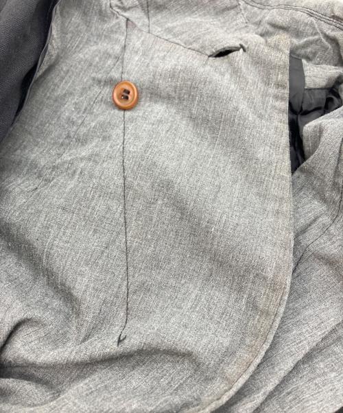 COMME des GARCONS COMME des GARCONS（コムデギャルソン コムデギャルソン）COMME des GARCONS COMME des GARCONS (コムデギャルソン コムデギャルソン) 異素材切替レイヤードジャケット ブラック×グレー サイズ:SIZE Mの古着・服飾アイテム