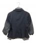 COMME des GARCONS COMME des GARCONS (コムデギャルソン コムデギャルソン) 異素材切替レイヤードジャケット ブラック×グレー サイズ:SIZE M：20000円