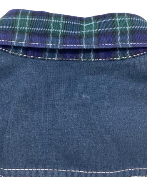 COMME des GARCONS HOMME（コムデギャルソン オム）COMME des GARCONS HOMME (コムデギャルソン オム) 切替デザインシャツ グリーン×ブルー サイズ:Lの古着・服飾アイテム
