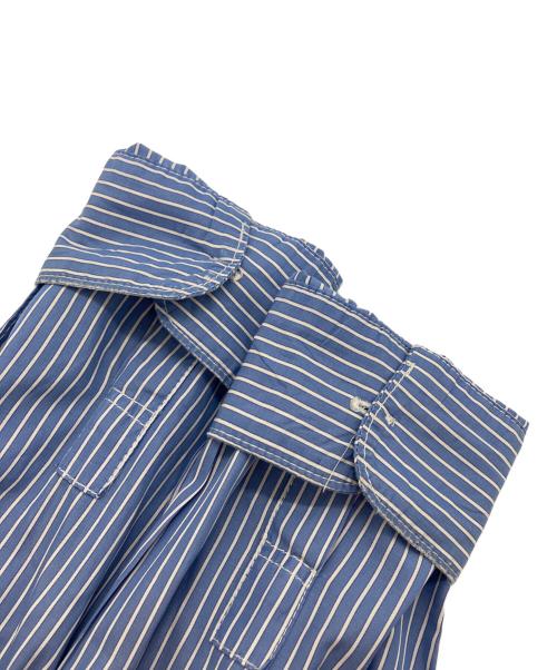 COMME des GARCONS HOMME（コムデギャルソン オム）COMME des GARCONS HOMME (コムデギャルソン オム) 切替デザインシャツ グリーン×ブルー サイズ:Lの古着・服飾アイテム