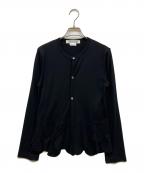 COMME des GARCONS COMME des GARCONSコムデギャルソン コムデギャルソン）の古着「裾フリルウールカーディガン」｜ブラック