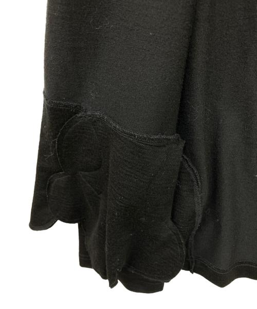 COMME des GARCONS COMME des GARCONS（コムデギャルソン コムデギャルソン）COMME des GARCONS COMME des GARCONS (コムデギャルソン コムデギャルソン) 裾フリルウールカーディガン ブラック サイズ:Sの古着・服飾アイテム