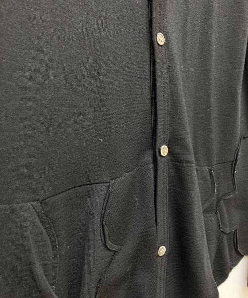 COMME des GARCONS COMME des GARCONS（コムデギャルソン コムデギャルソン）COMME des GARCONS COMME des GARCONS (コムデギャルソン コムデギャルソン) 裾フリルウールカーディガン ブラック サイズ:Sの古着・服飾アイテム