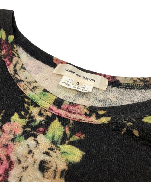 COMME des GARCONS（コムデギャルソン）COMME des GARCONS (コムデギャルソン) 花柄ウールニット ブラウン サイズ:SIZE Sの古着・服飾アイテム