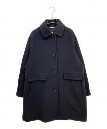 MaxMara（マックスマーラ）の古着「ウールカシミヤブレンドコート」｜ブラック