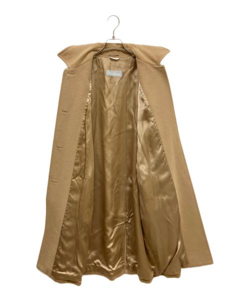MaxMara（マックスマーラ）MaxMara (マックスマーラ) ピュアウールコート ベージュ サイズ:40の古着・服飾アイテム